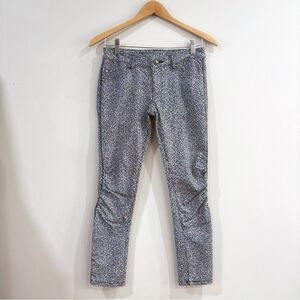 Double Standard Women Jeans 38 US 6 Black White Skinny Stretch Streetwear Japan